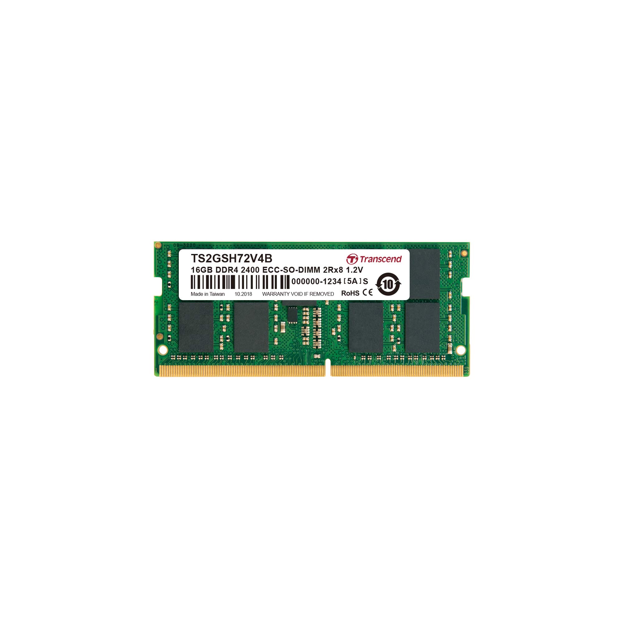 メモリー Transcend 16GB DDR4 SO-DIMM 2400MHz Ts2Gsh72 V4B GB Ddr4 2400 Ecc – So-DIMM 2Rx8 (1024Mx8) : Amazon.ca